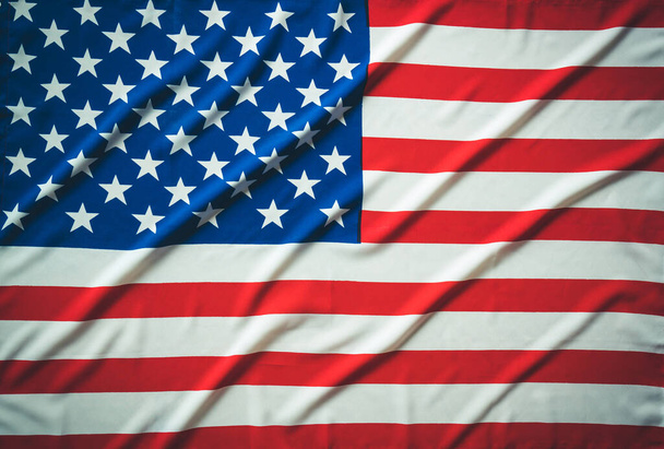 Amerikai zászló háttér, Emléknap vagy július 4.. - Fotó, kép