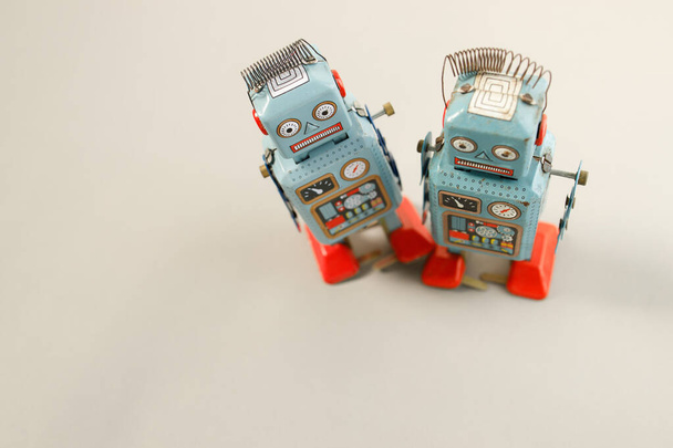 Ročník retro robot cínové hračky - Fotografie, Obrázek
