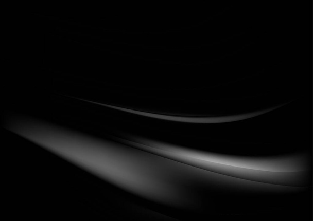 Schwarze Dunkelheit moderner Hintergrund Vektor Illustration Design - Vektor, Bild