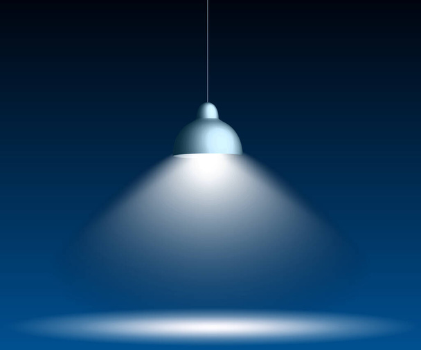 Lampenlicht - Schein-Vektorillustration - Vektor, Bild