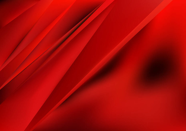 Red Line Futuristic Background Vector Illustration Design - Vector, Image