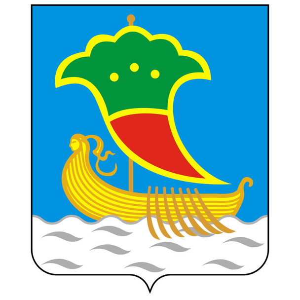 Coat of arms of Naberezhnye Chelny is the second largest city in the Republic of Tatarstan, Russia. Vector illustration - Vector, Image