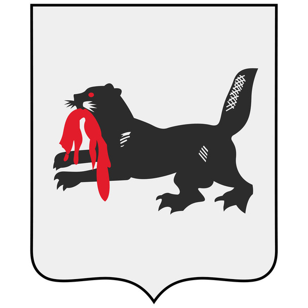 Lo stemma dell'Oblast 'di Irkutsk è un soggetto federale della Russia situato nella Siberia sudorientale. Illustrazione vettoriale
 - Vettoriali, immagini