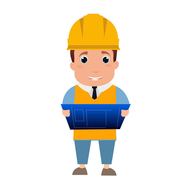 vector illustration of a Engineer - Vector, Image