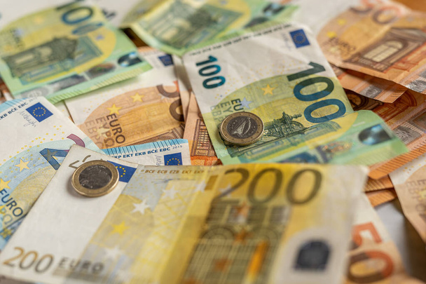 kleurrijke Europese contant geld Euro valuta betaling - Foto, afbeelding