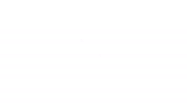 Černá čára Prodej trychtýř se šipkami pro marketing a spuštění obchodní ikony izolované na bílém pozadí. Infografická šablona. Grafická animace pohybu videa 4K - Záběry, video