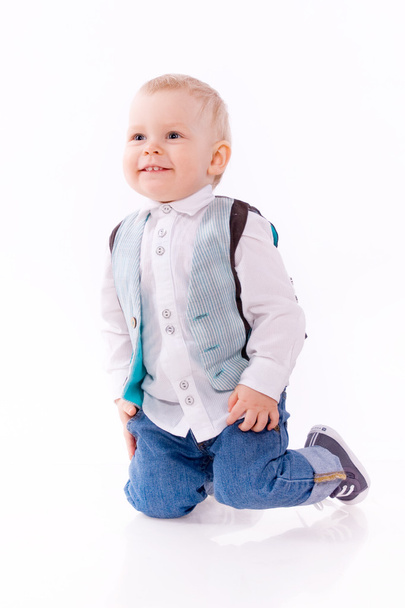 Baby-boy on white background - Foto, Imagem
