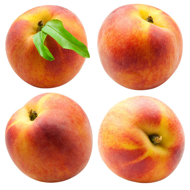 Peach on white, natural background - Foto, immagini