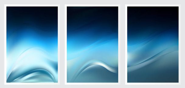 Sininen turkoosi abstrakti taustavektori kuvituksen suunnittelu - Vektori, kuva