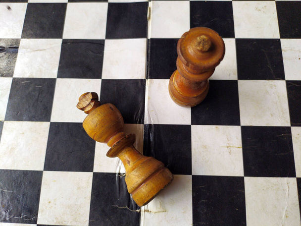 chess board game for ideas and competition and strategy, business success concept - Photo, Image