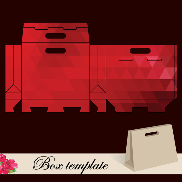 Gift box template - Vector, Image