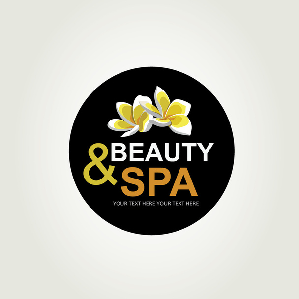 Icon design, spa and beauty. - Vector, afbeelding