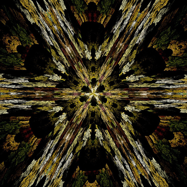 Immagine frattale astratta simile a un fiore di stella colorato soffiato
 - Foto, immagini