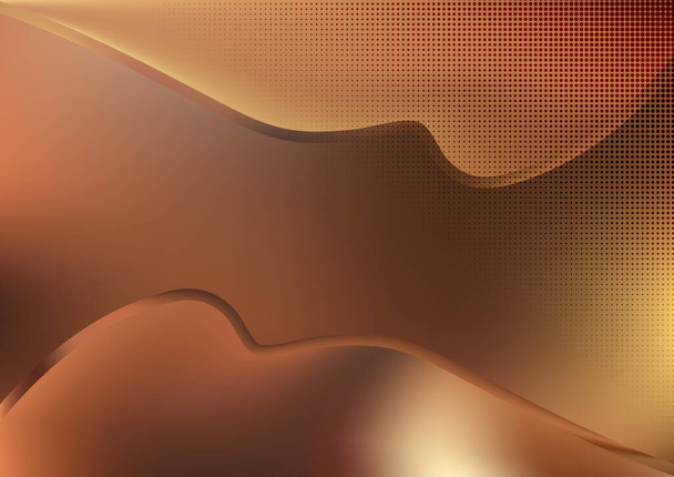 Orange Line Digital Background Vector Illustration Design - Vector, Image