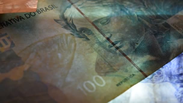 Zavřít brazilskou měnu v průhlednosti - Záběry, video