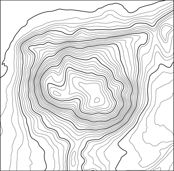Векторная топография серого контура. Географическая горная топография векторная иллюстрация. Топографический рисунок текстуры. Карта местности с наземным вектором. Высотные графические контуры. Топографическая карта - Вектор,изображение