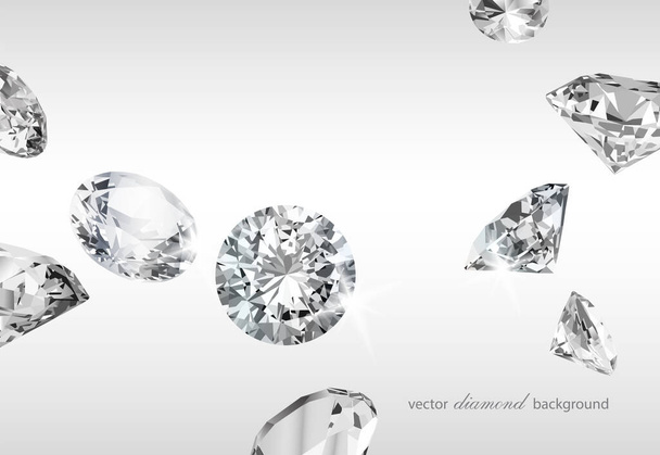 Fondo de lujo con diamantes para un diseño modernoImprimir
 - Vector, Imagen