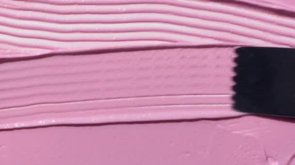 flüssiges Erröten cremiges Erröten Textur Glatte Textur wurde ein Streifen Textur - Filmmaterial, Video