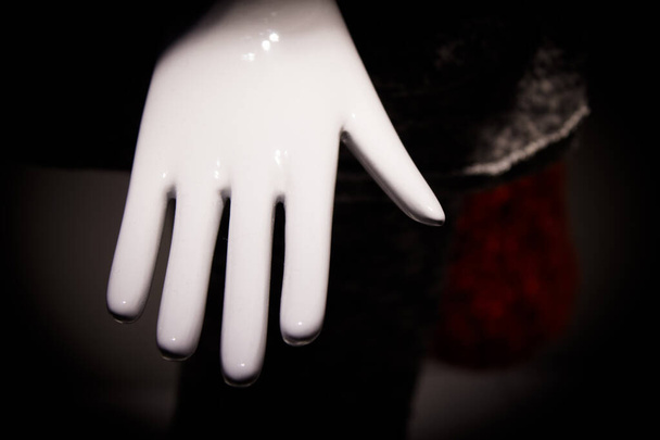 White mannequin hand. Palm down. No people - Photo, Image