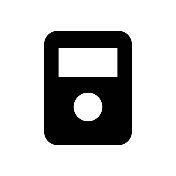 Mp3 Player Symbol. Klassischer iPod, Musik-Player-Zeichen. Mediengerät, Gadget, Auido-Player-Symbole. - Vektor, Bild