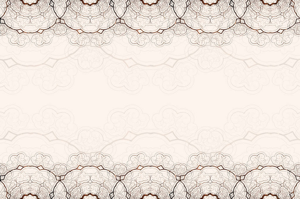 Repeating vector curl borders   - Vector, Image