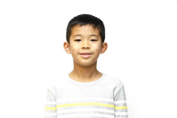 笑顔の日本人少年（小学校4年生）) - 写真・画像