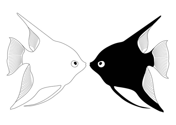 Vectoraquariumvissen - Vector, afbeelding