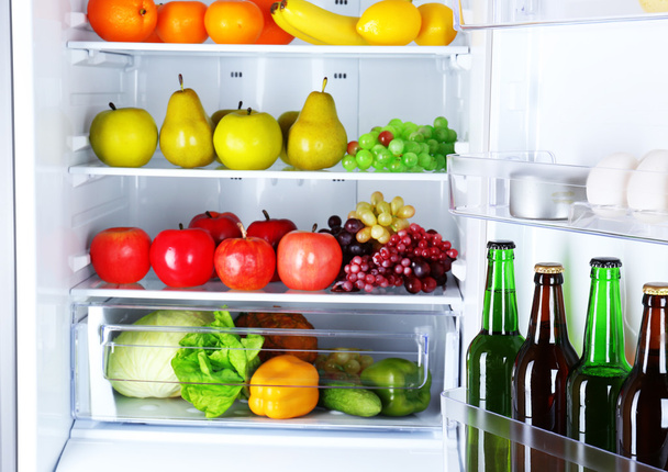 Refrigerator full of food - Fotoğraf, Görsel