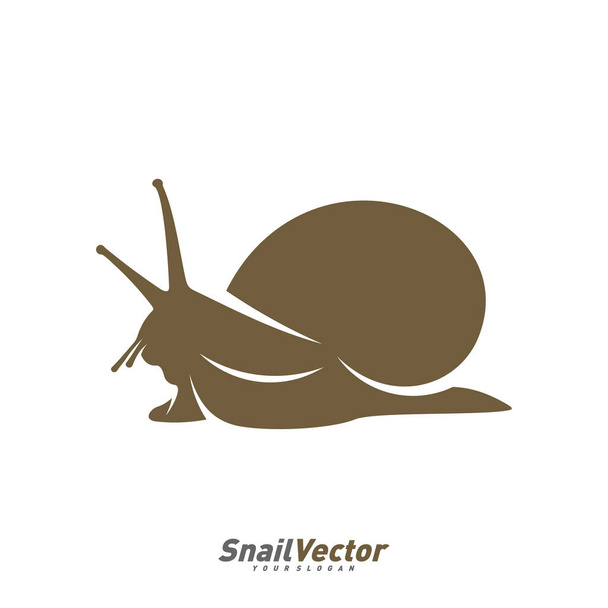 Σαλιγκάρι λογότυπο σχεδιασμό διάνυσμα πρότυπο. Σιλουέτα απεικόνισης σχεδίασης σαλιγκαριών - Διάνυσμα, εικόνα