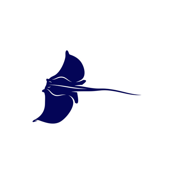 Stingray logo design vector template. Silhouette of Stingray design illustration - Vector, Image