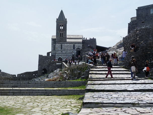 Olaszország, portovenere, san pietro templom - Fotó, kép