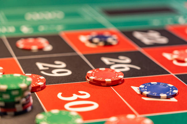 Roulette table at the casino - Foto, Imagen