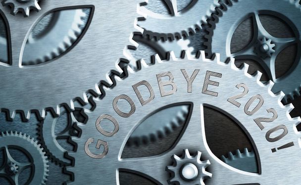 Word writing text Good Bye 2020. Geschäftskonzept zum Ausdruck guter Wünsche beim Abschied oder Ende letzten Jahres. - Foto, Bild