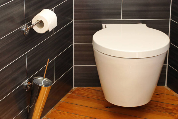 A modern toilet, closeup - Photo, Image