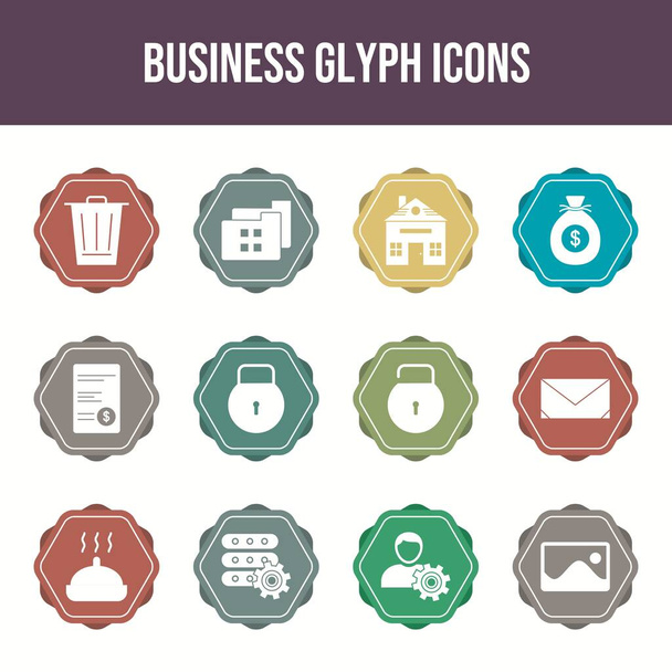 Beautiful Business vector icon set - Vector, Image