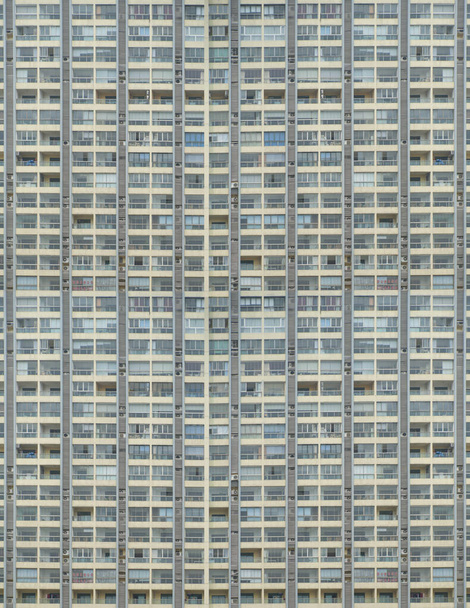 Facade of residential building with air conditioners - Photo, Image