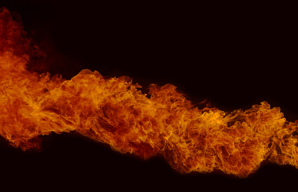 Feuerexplosion, lodernde Flammen Hintergrund - Foto, Bild