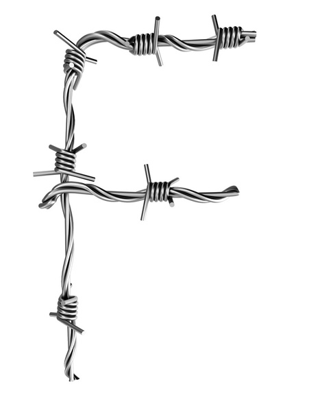 Алфавіт колючого дроту, F
 - Фото, зображення
