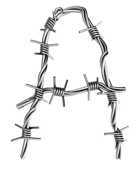 Алфавіт колючого дроту, a
 - Фото, зображення