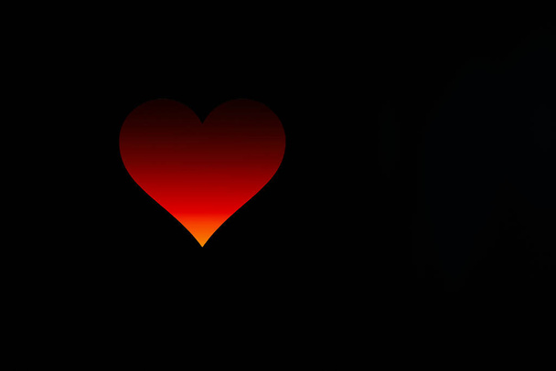 Valentin-nap színes háttér piros Heart Shape as Love koncepció - Fotó, kép