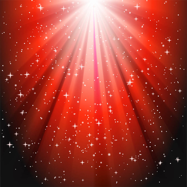 Ακτίνες κόκκινου αστεριού διάνυσμα - Διάνυσμα, εικόνα