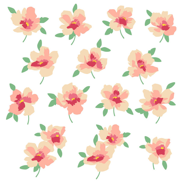 Flower vector illustration material abstract beautifully,I designed a flower abstractly,I worked in vectors, - ベクター画像