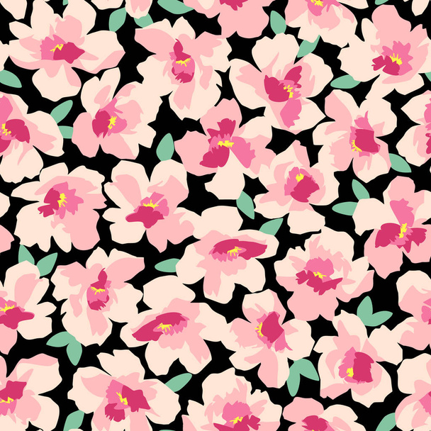 Seamless pattern material of an abstract flower,This painting continues repeatedly seamlessly, - Vector, imagen