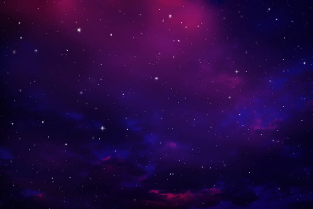 Простір нічного неба з хмарою і зірками
 - Фото, зображення