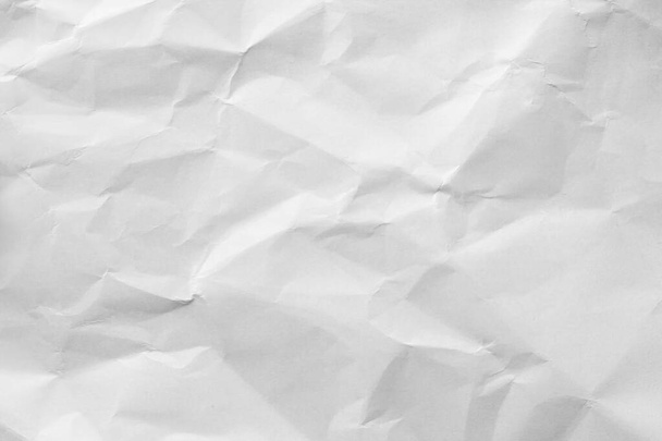 összegyűrt fehér papírlap a tervezéshez - Fotó, kép