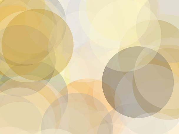 Abstract minimalist grey orange yellow illustration with circles useful as a background - Photo, Image