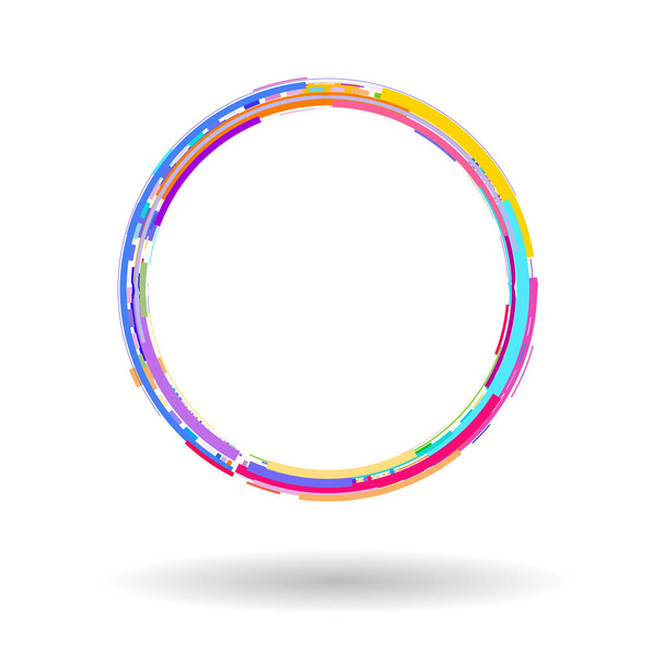kruh barevných geometrických tvarů  - Vektor, obrázek
