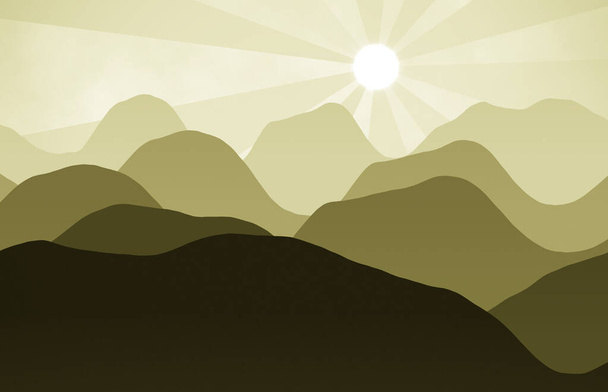  montagne colline paesaggio con tramonto
 - Foto, immagini