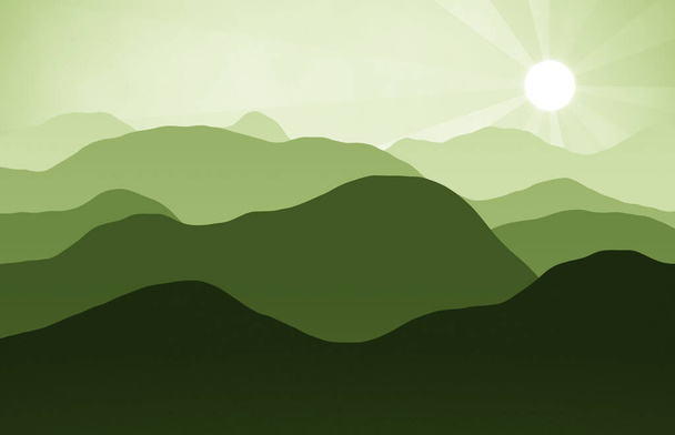  гори пагорби краєвид з заходом сонця
 - Фото, зображення