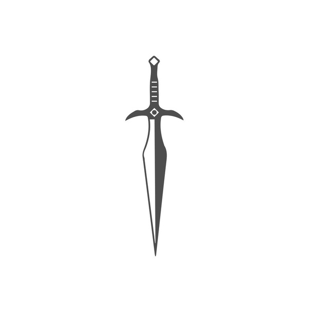 Meč zbraň vektorové logo šablony ilustrace - Vektor, obrázek